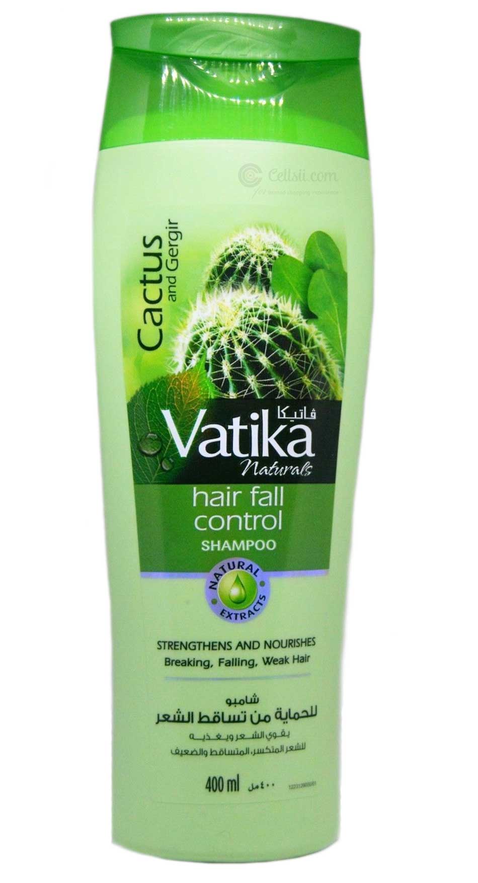 Vatika Cactus & Gergir Hair Fall Control Shampoo 400ml -Shampoos &  Conditioners