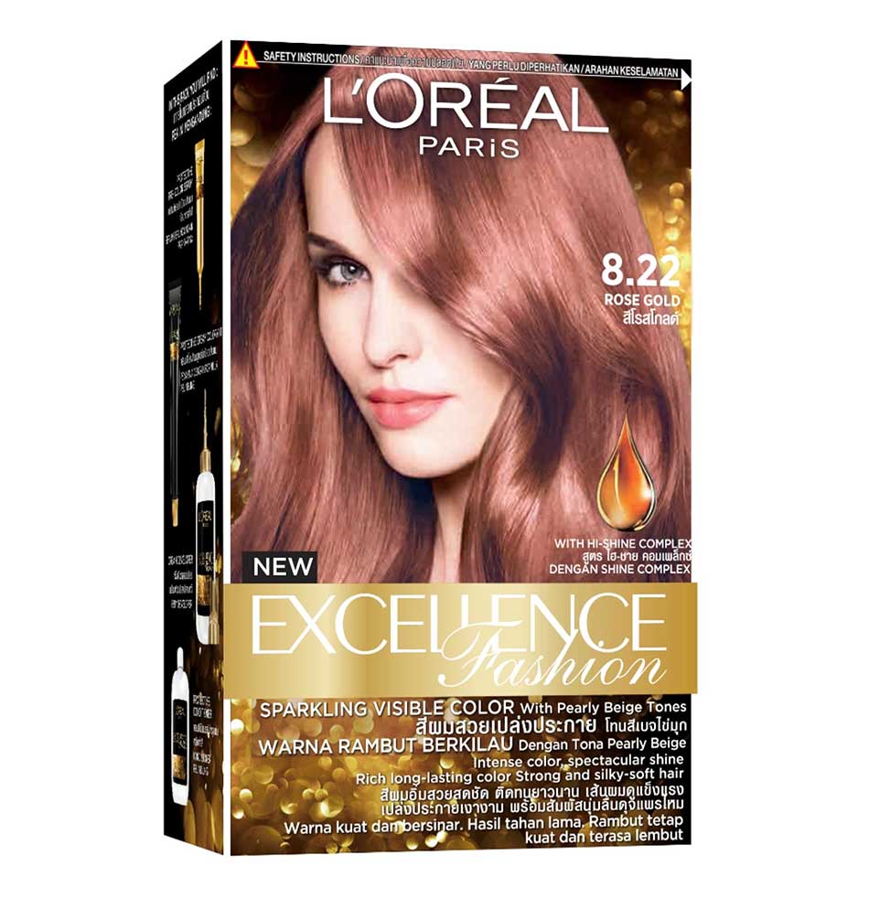 L'Oreal Excellence  Rose Gold Hair Color- Hair Color