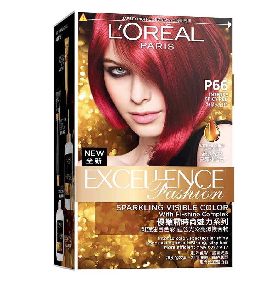 L'Oreal Excellence P66 Intense Spicy Red Hair Color- Hair Color