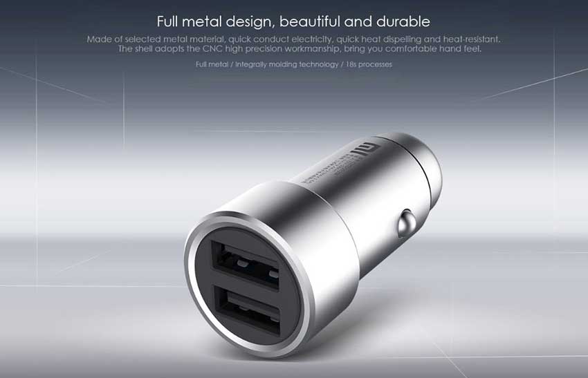 Xiaomi-Mi-car-charger-dual-USB-fast-mobi