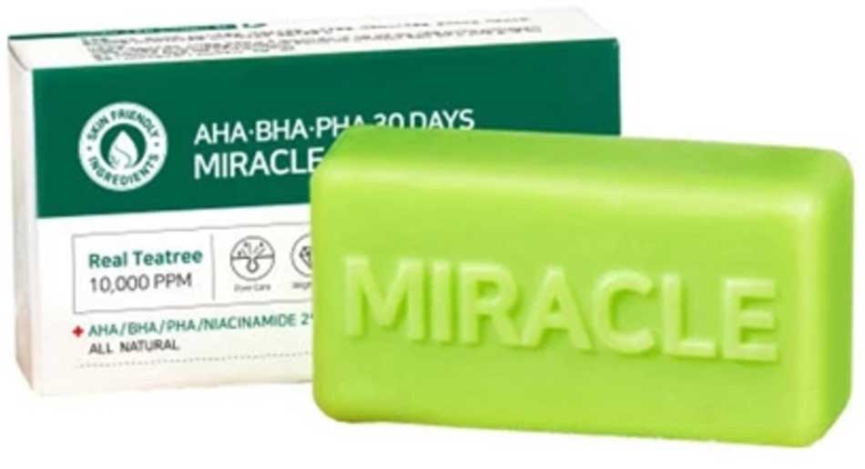 Some By Mi AHA-BHA-PHA 30 Days Miracle Cleansing Bar Soap 100g - Soaps