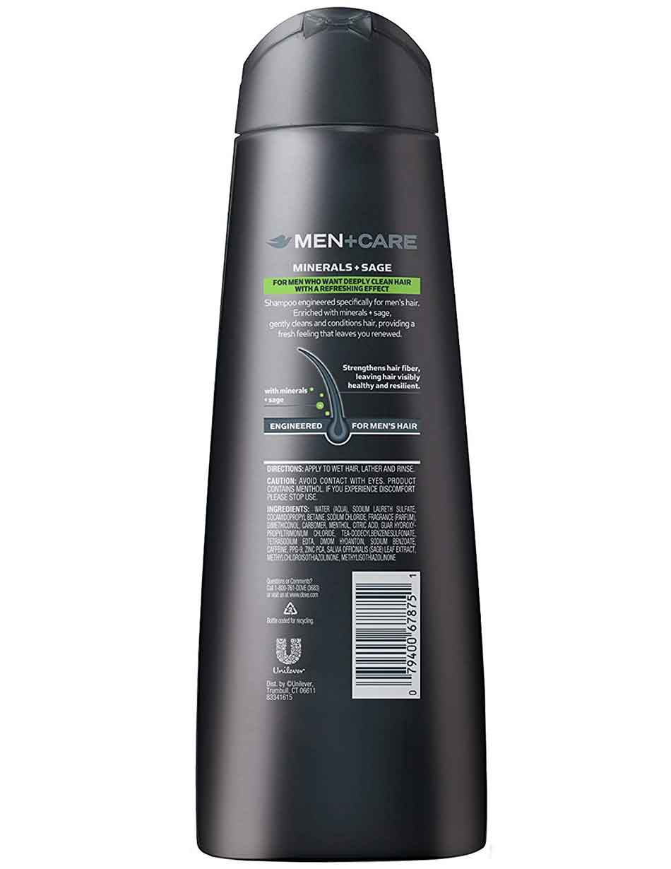 Dove Men Care 2 In 1 Minerals Sage Shampoo Conditioner 355ml