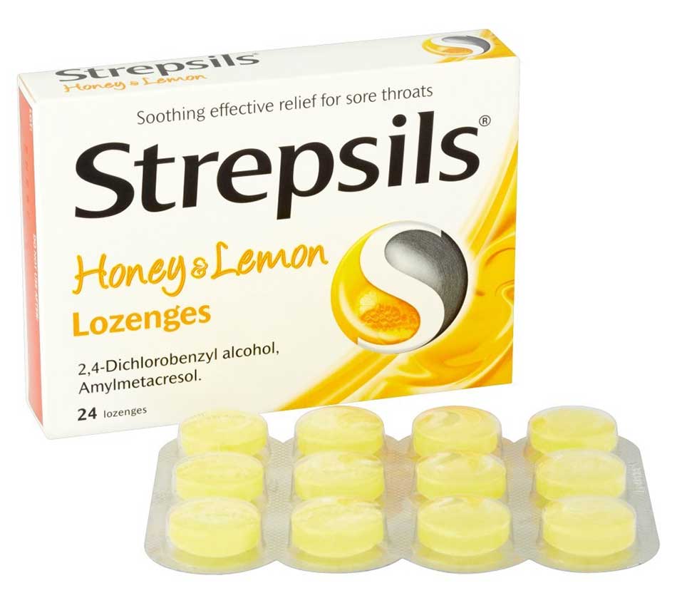 Strepsils Honey & Lemon Lozenges 24Pcs