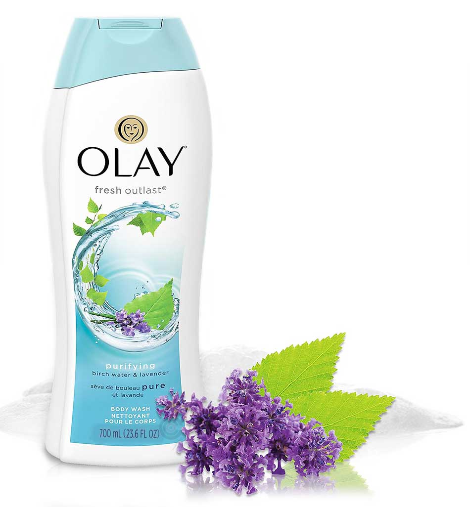 Olay Fresh Outlast Purifying Birch Water & Lavender Body Wash 700mlBody Washes