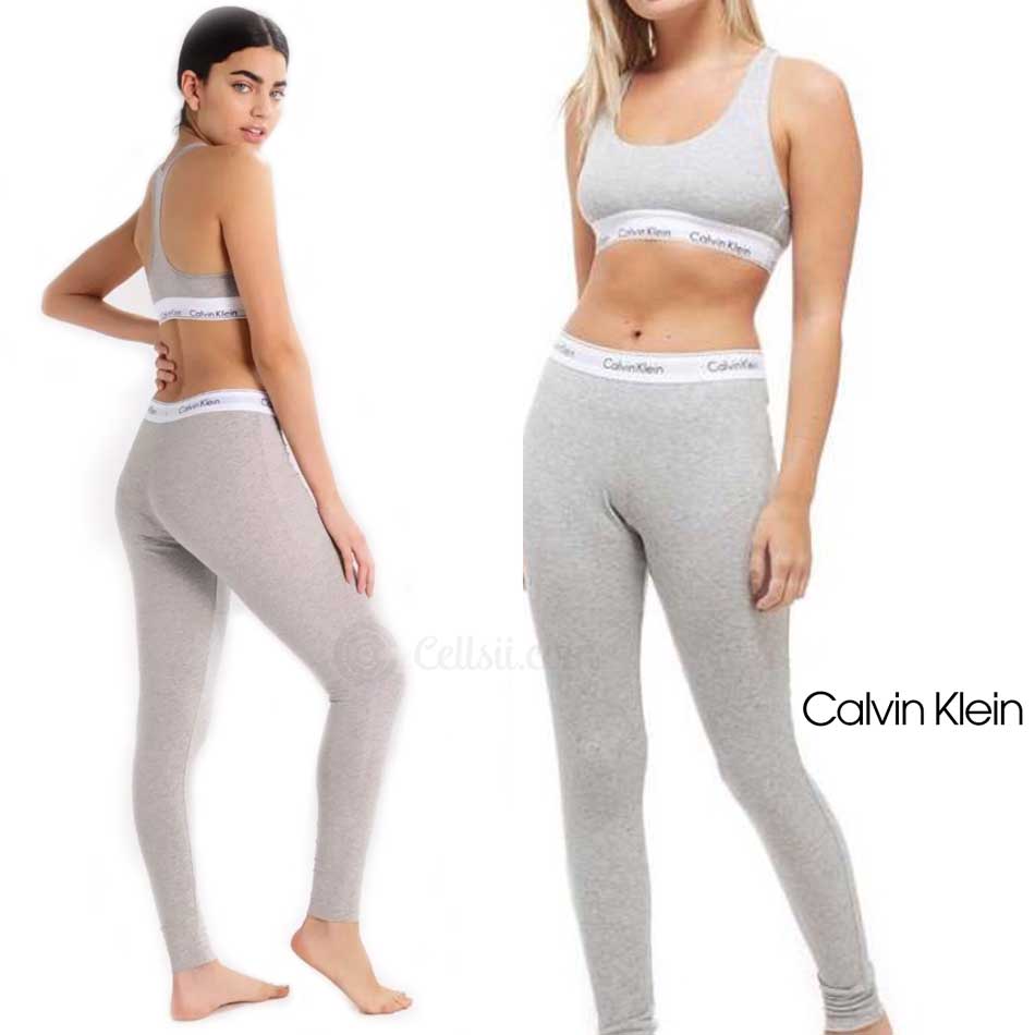 Calvin Klein (CK) Ladies Tayt Set Bra & Legging 2Pcs Grey