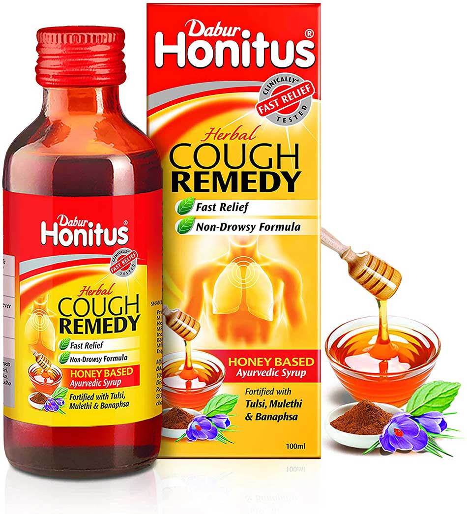 Dabur Honitus Cough Remedy Ayurvedic Syrup 100ml
