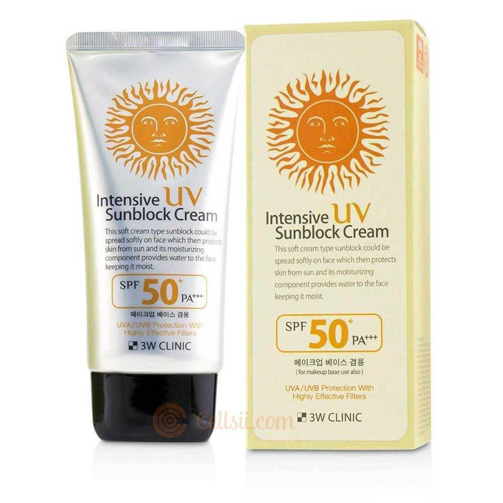 3W Clinic Intensive UV Sunblock Cream SPF50+ 70ml