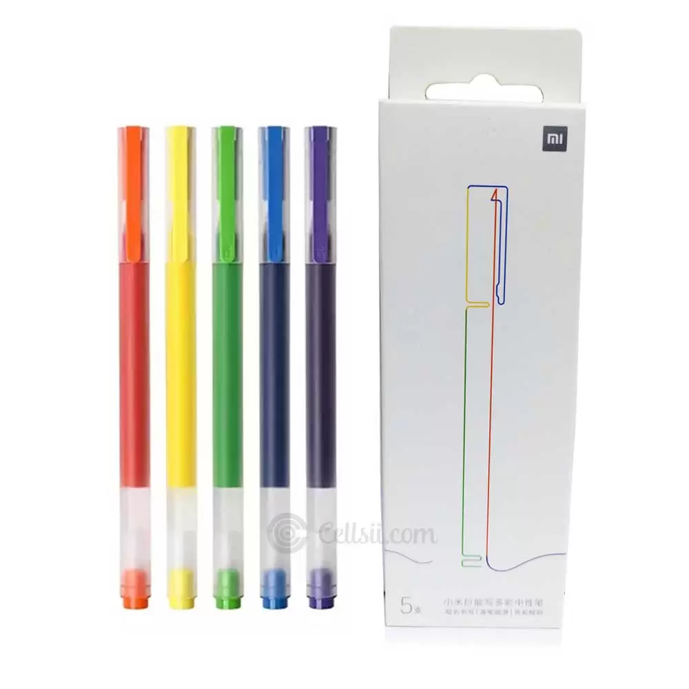 Xiaomi Mi Jumbo Colourful Gel Ink Pen 5Pcs