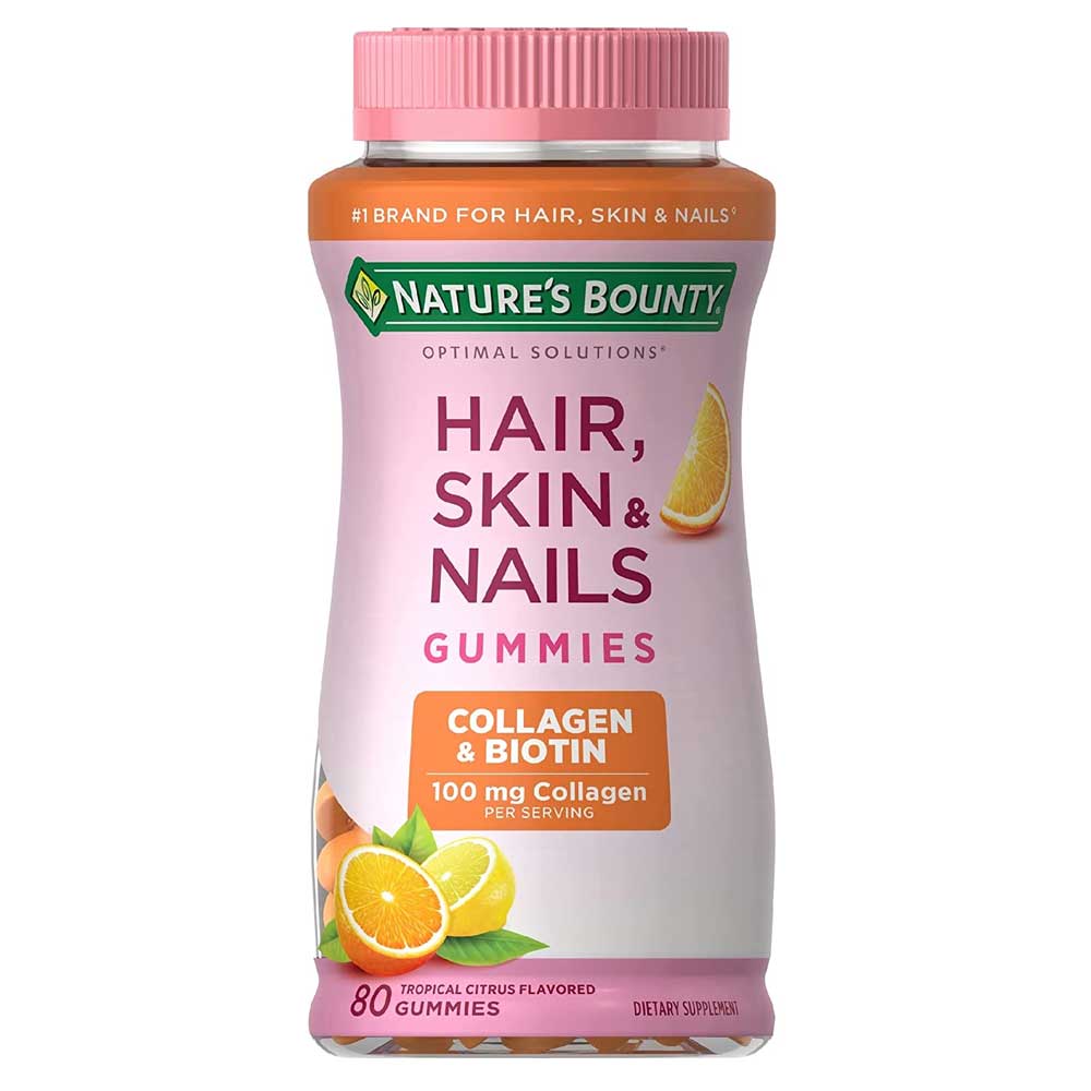 Nature's Bounty Hair Skin and Nails With Collagen and Biotin Gummies