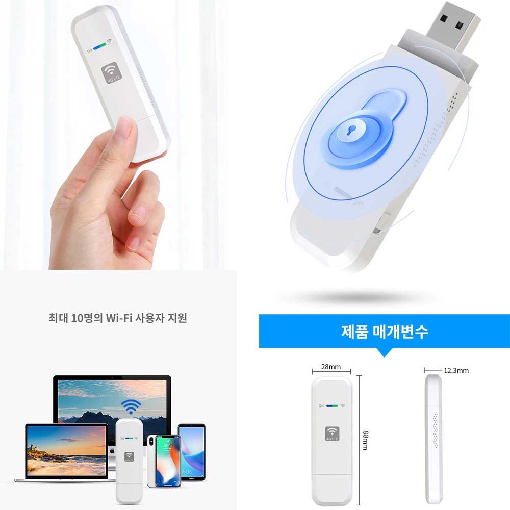 LDW931 LTE 3 in 1 USB 4g Modem with WiFi Hotspot