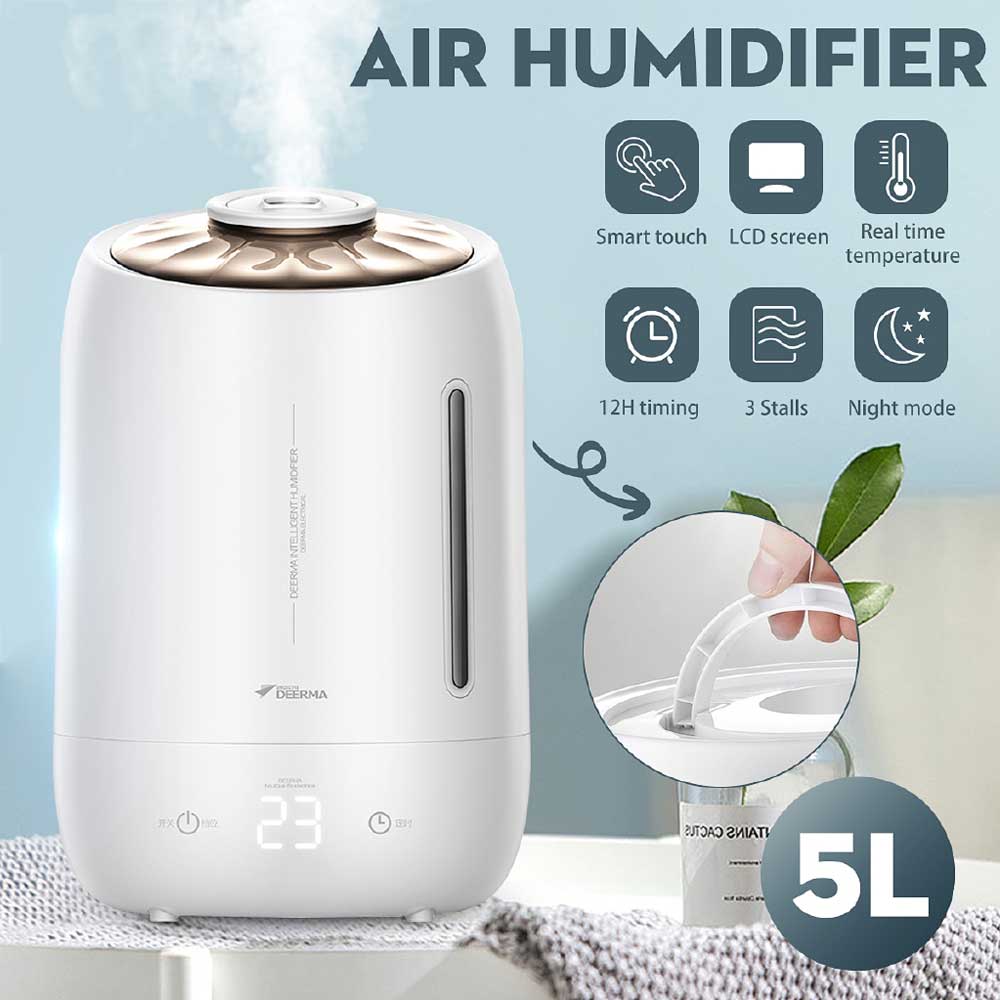 Xiaomi Deerma Dem F600 Household Humidifier Purifying Mist Maker 5L