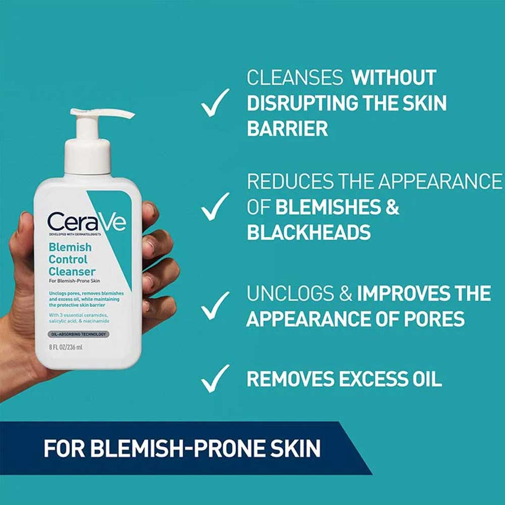 CeraVe Blemish Control Cleanser For Blemish Prone Skin 236ml