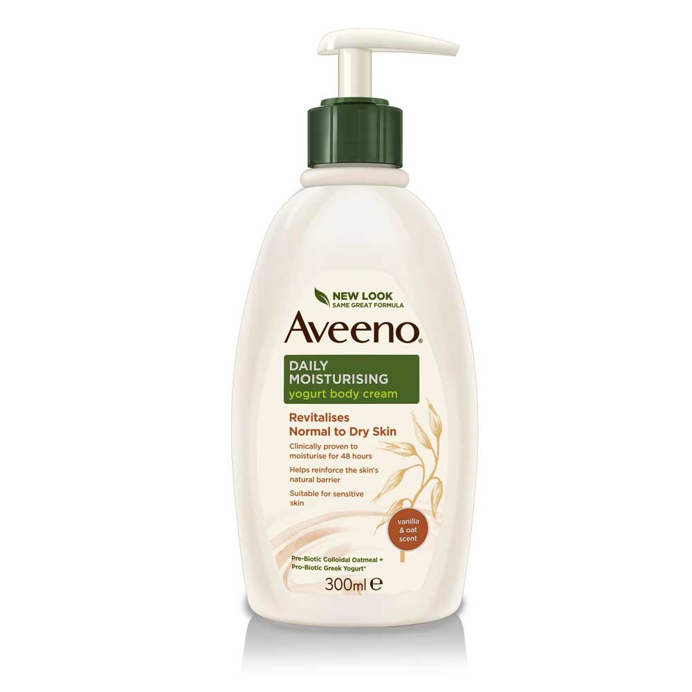 Aveeno Daily Moisturising Yogurt Body Cream Normal to Dry Skin 300ml
