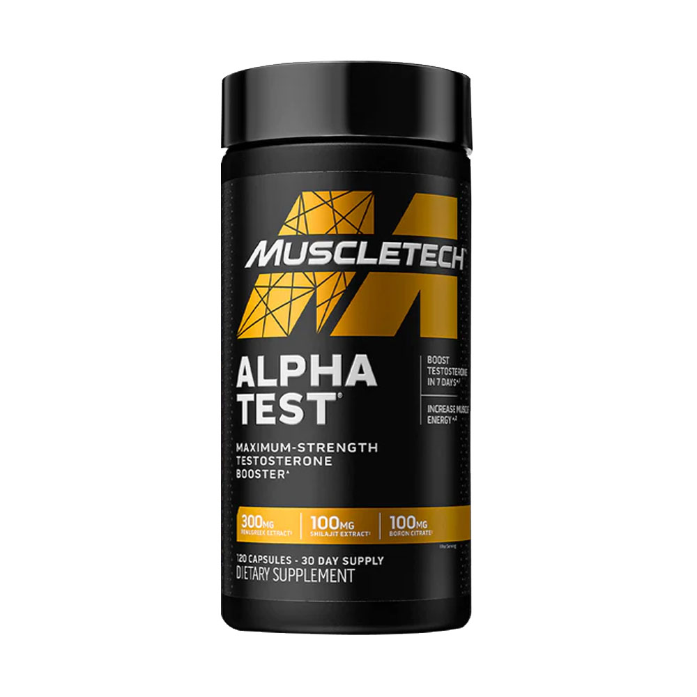Muscletech Alpha Test Maximum Strength Testosterone Booster 120 Capsules