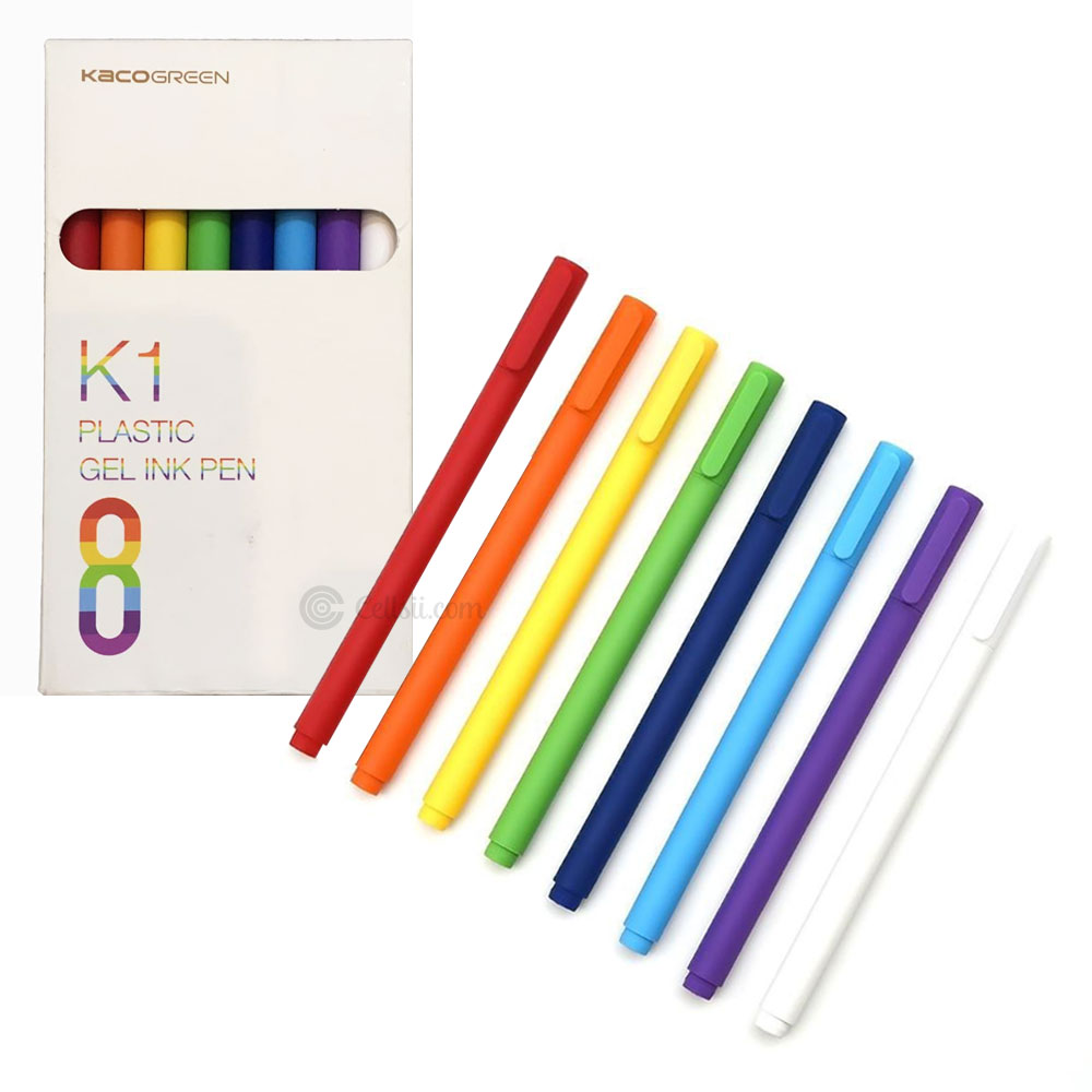 Xiaomi Mijia K1 KacoGreen Plastic Gel Ink Pen 8 Pcs