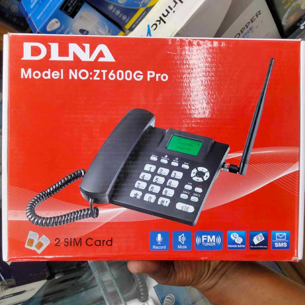 DLNA ZT600G Pro GSM Fixed Wireless Dual Sim Card Land Phone