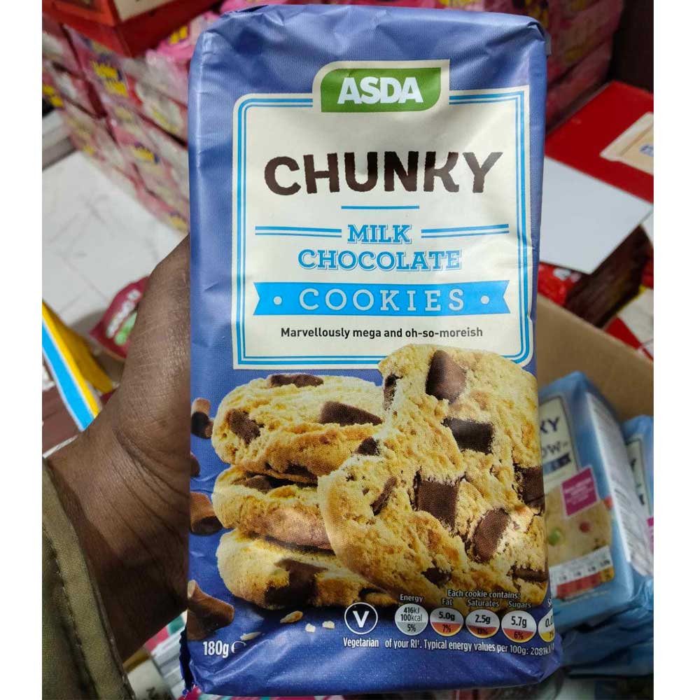 ASDA Chunky Milk Chocolate Cookies 180g