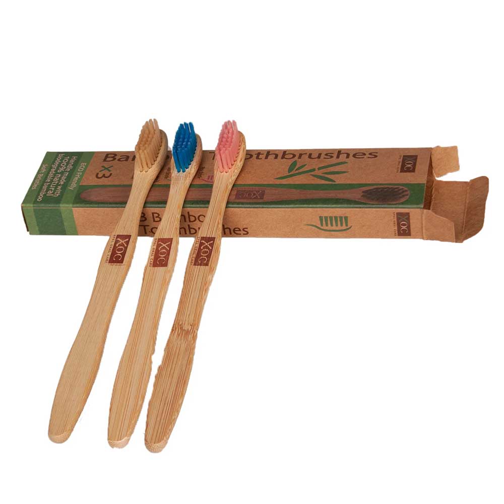 XOC Xpel Oral Care Bamboo Toothbrush 3pcs