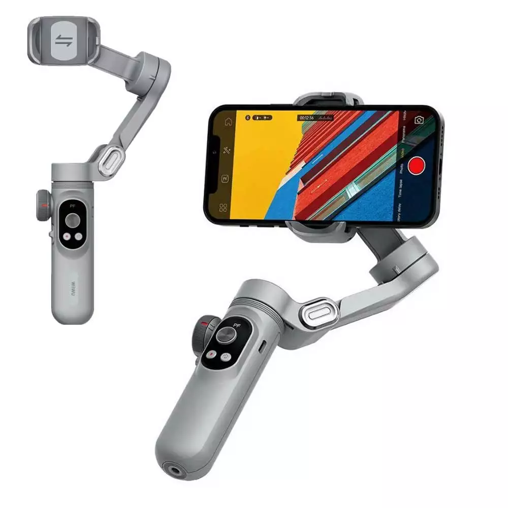 WiWU Wi-SE007 Folding & Portable LCD Display Handheld Gimbal Stabilizer