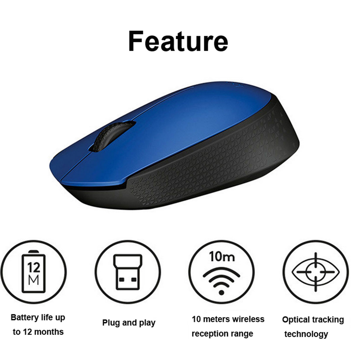 Computer & Networking :: Computer Accessories :: Mouse :: Logitech M170 wireless USB optical mouse