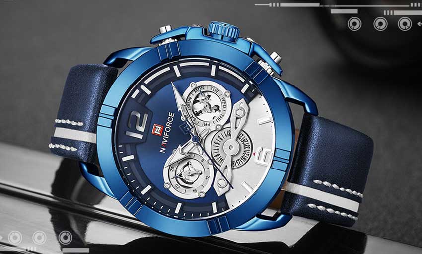 Naviforce-9168-Luxury-Watch-for-Men-Blue