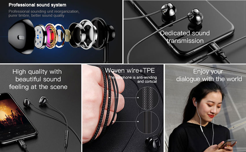 Baseus P06 Digital Lightning Wired Earphone