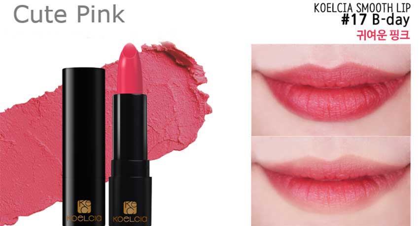 Koelcia-Smooth-17-B-day-Cute-Pink-Lipsti