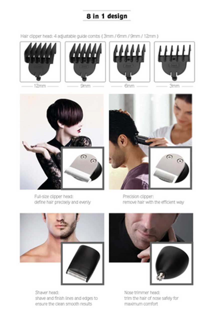 Kemei-KM---500-8-in-1-Electric-Hair-Trim