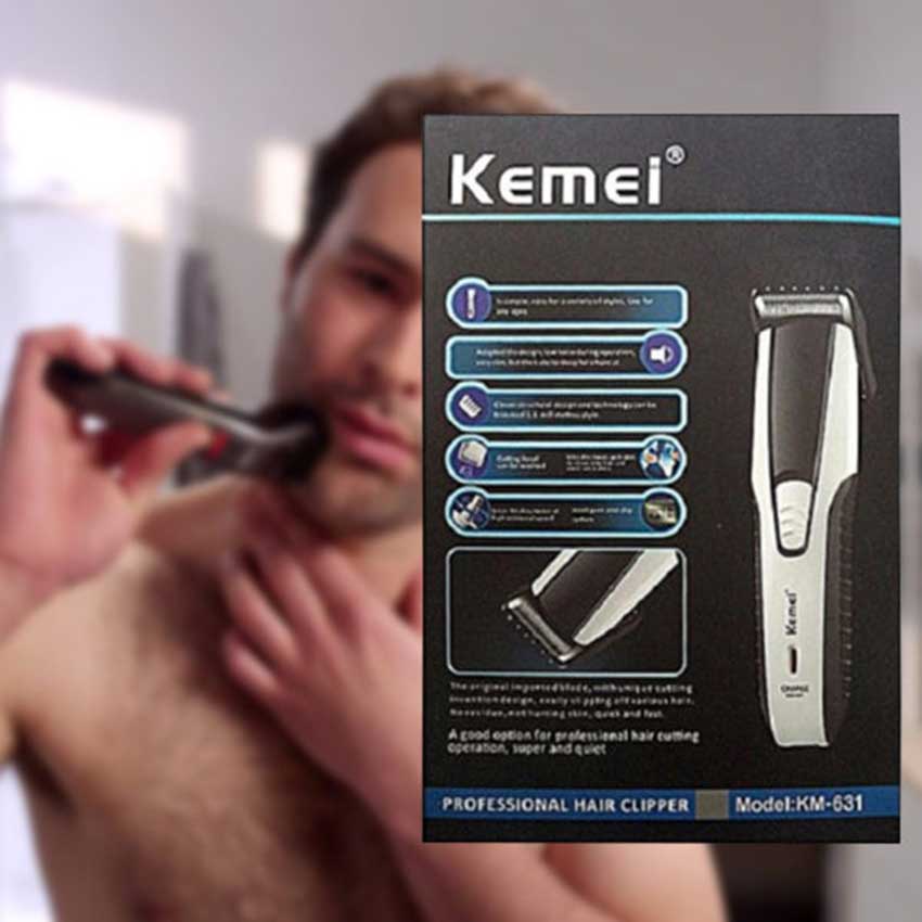 Kemei-KM-631-Rechargeable-Beard-Trimmer-