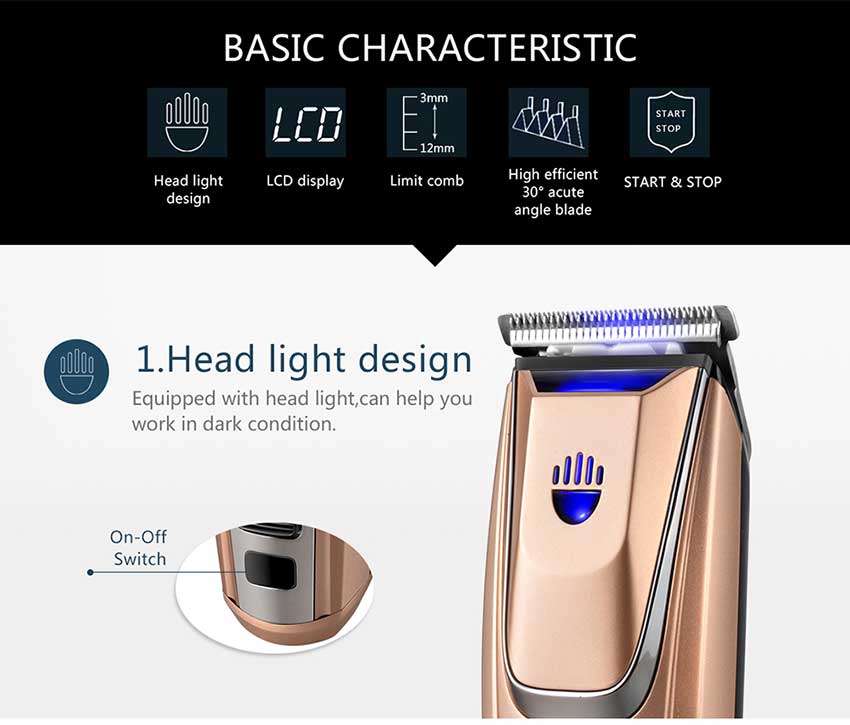 Kemei-KM-PG102-Beard-Trimmer-With-LED-Di
