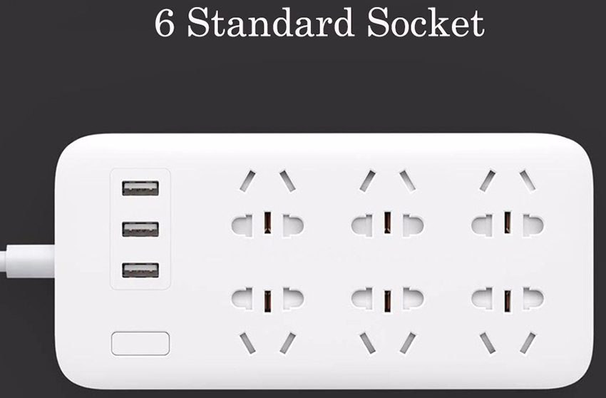 Xiaomi Mi Smart Power Strip 6 Socket 3 USB Port 5