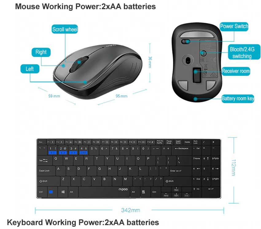 Rapoo-9060M-Wireless-Mouse-%26-Metal-Key