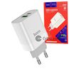 Hoco C80A 18W Type-C + USB-A Quick Charger