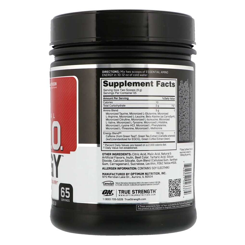 Optimum Nutrition Amino Energy Pre Workout with Fruit Fusion 585g