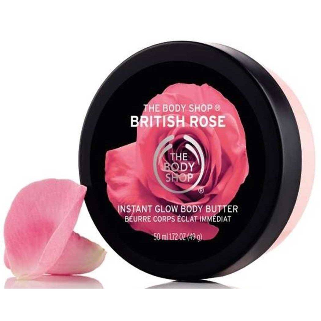 The Body Shop British Rose Instant Glow Body Butter 50ml