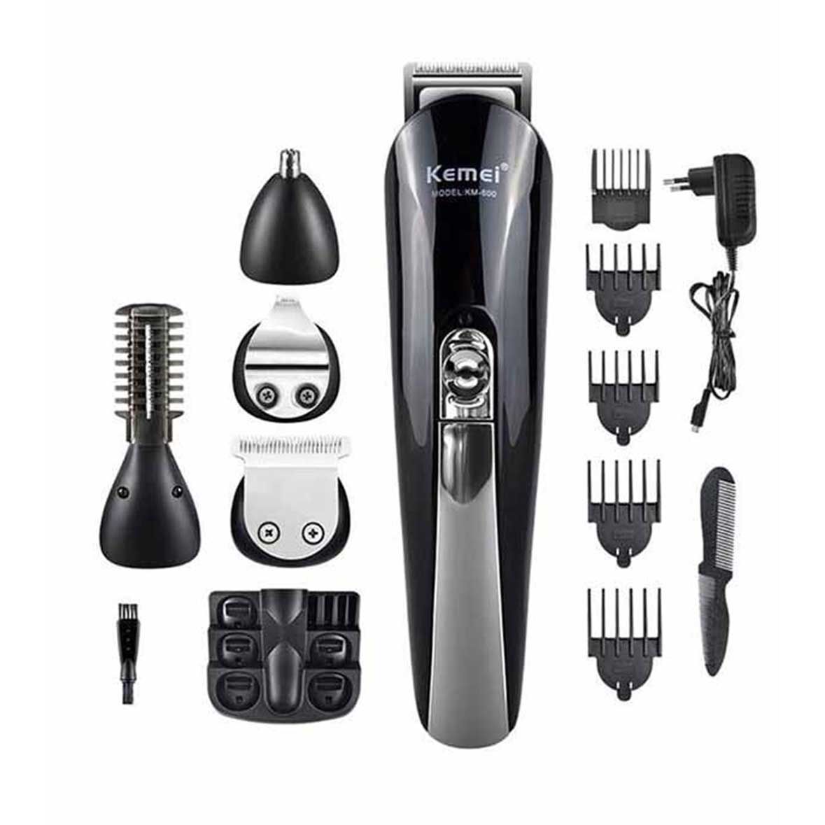 Kemei KM 500 Electric Hair Trimmer 8 in 1 Shavers & Trimmers