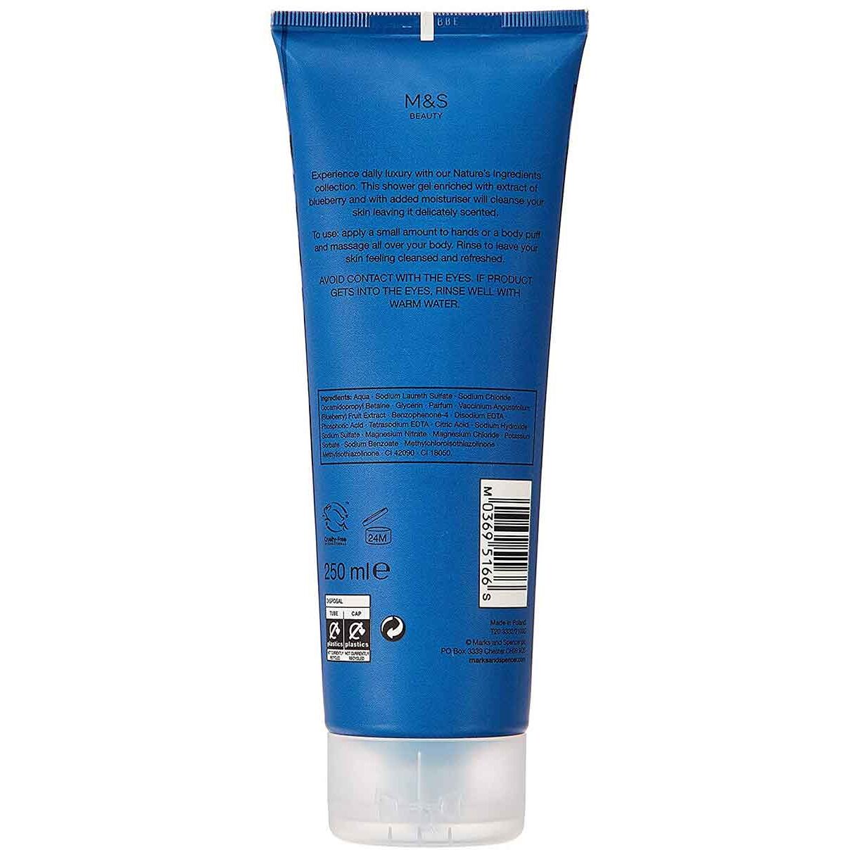 Marks & Spencer Blueberry Shower Gel 250ml Shower Gels
