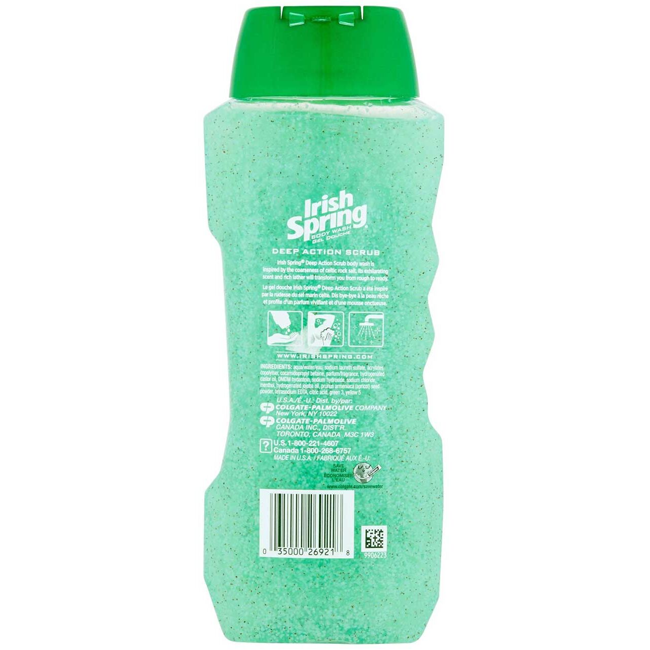 Irish Spring Deep Action Scrub Body Wash 532ml