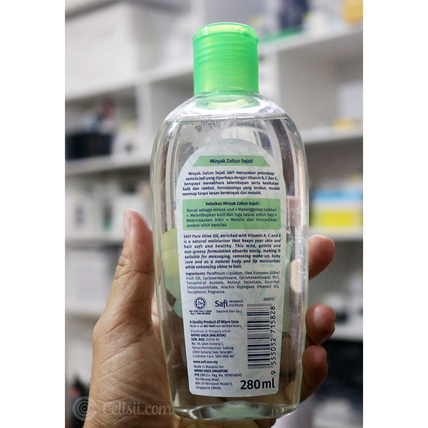 Safi Minyak Zaitun Sejati Pure Olive Oil 280ml Olive Oils