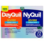 Vicks DayQuil & NyQuil Severe Maximum Strength Cough, Cold & Flu Relief LiquiCaps