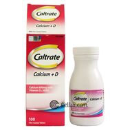 Caltrate Calcium+D 600mg with Vitamin D 100 Tablets
