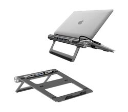 WiWU A821CH Laptop Stand Hub 8 in 1 USB-C Docking Station