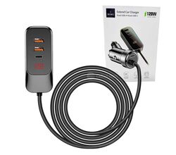 WiWU USB-A + USB-C Car Charger