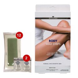 Revitale Body Hair Removal Wax Strips (12 Strips)