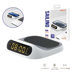 Recci Clock with 15W Wireless Charger