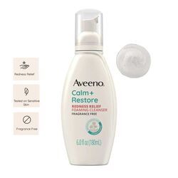 Aveeno Clam + Restore Foaming Cleanser 180ml