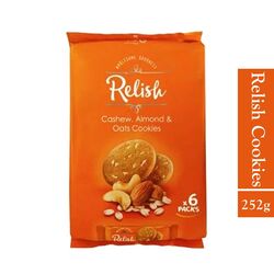 Relish Cashew, Almon & Oats Cookies 252g