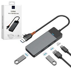 WiWU A431C 4 in 1 USB-A & C Hub
