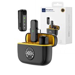 WiWU Wi-WM003 2 in 1 Mini Lavalier Microphone