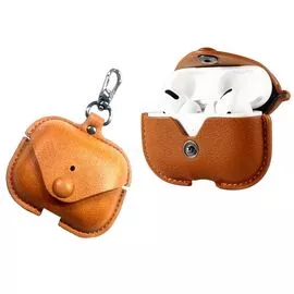 COTEetCI AP26 Magnet Leather AirPods Pro PU Case with Hook